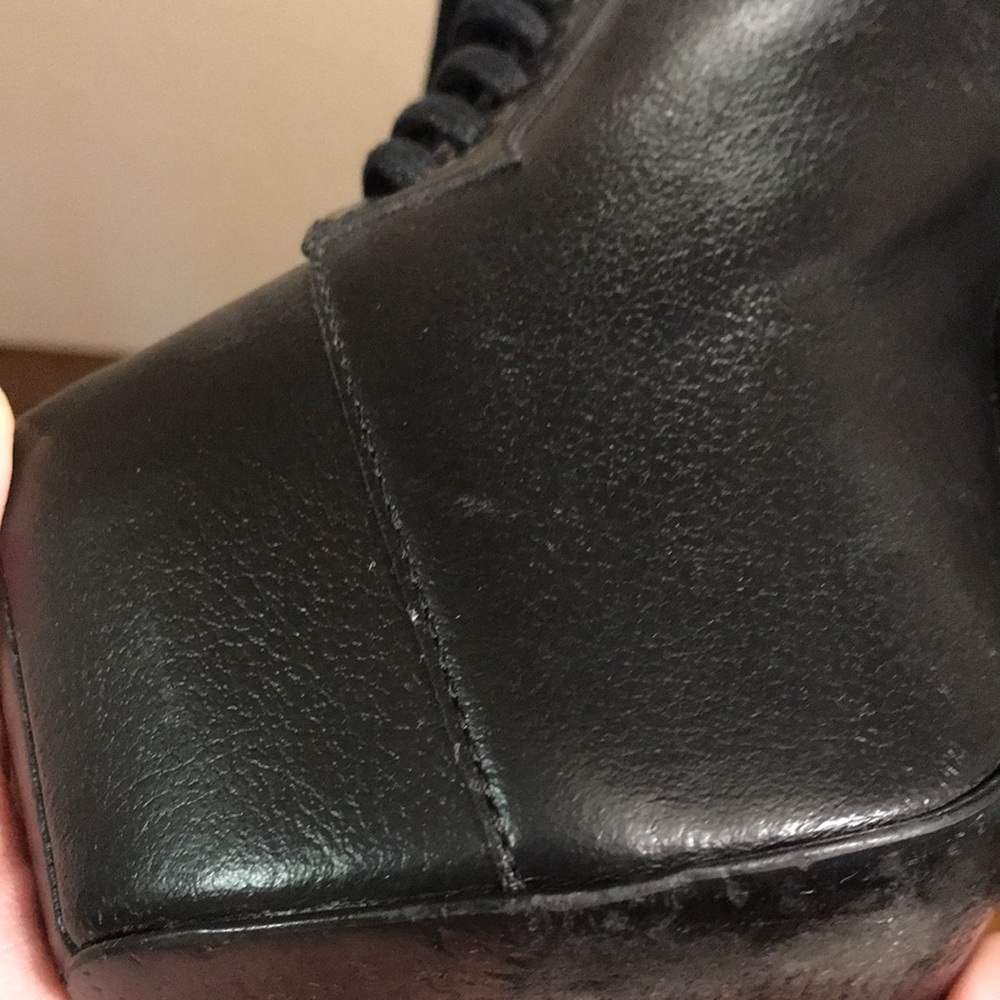 Kat Von D Black and Red Heeled Boots - Picture 9 of 11